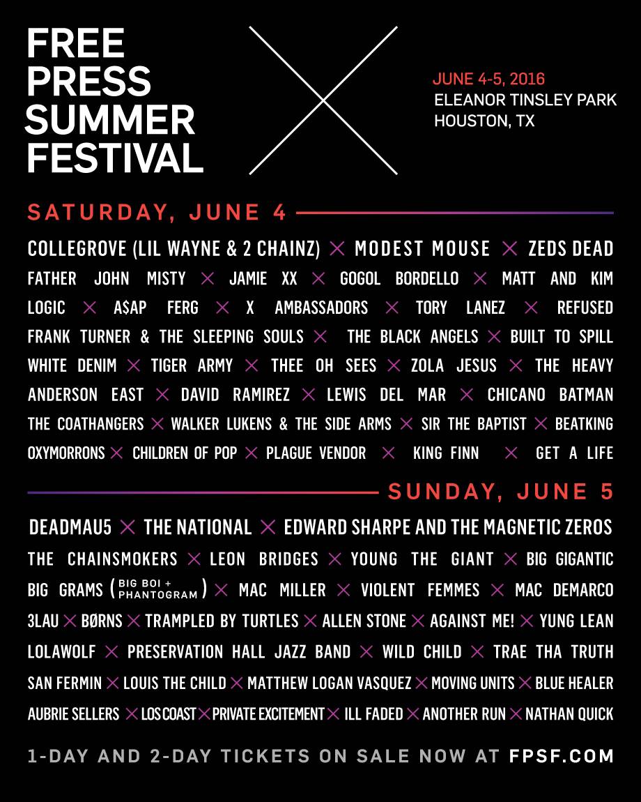 Festival Posters Free Press Summer Fest 2011-2017