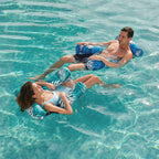 Heavy-Duty Inflatable Pool Hammock Chair, Foldable Floating Water Lounge Bed & Recliner for Adults