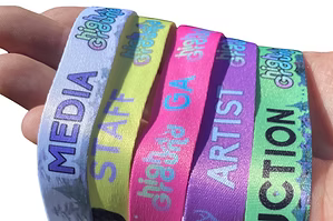 Wristbands RFID Badges Cloth Rubber Laminate Bulk Event Access Control Consumables