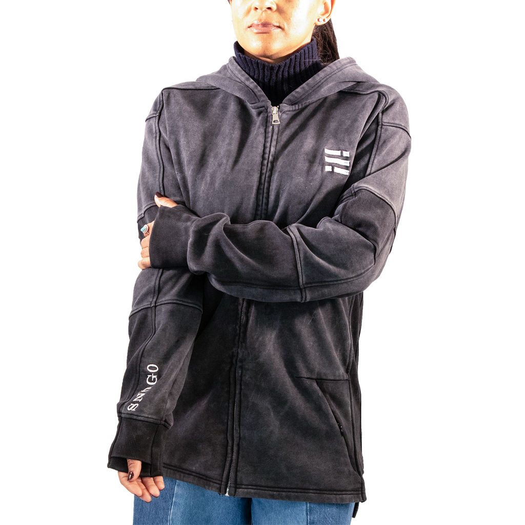 Heavyweight Hoodie - Mineral Wash Charcoal Gray