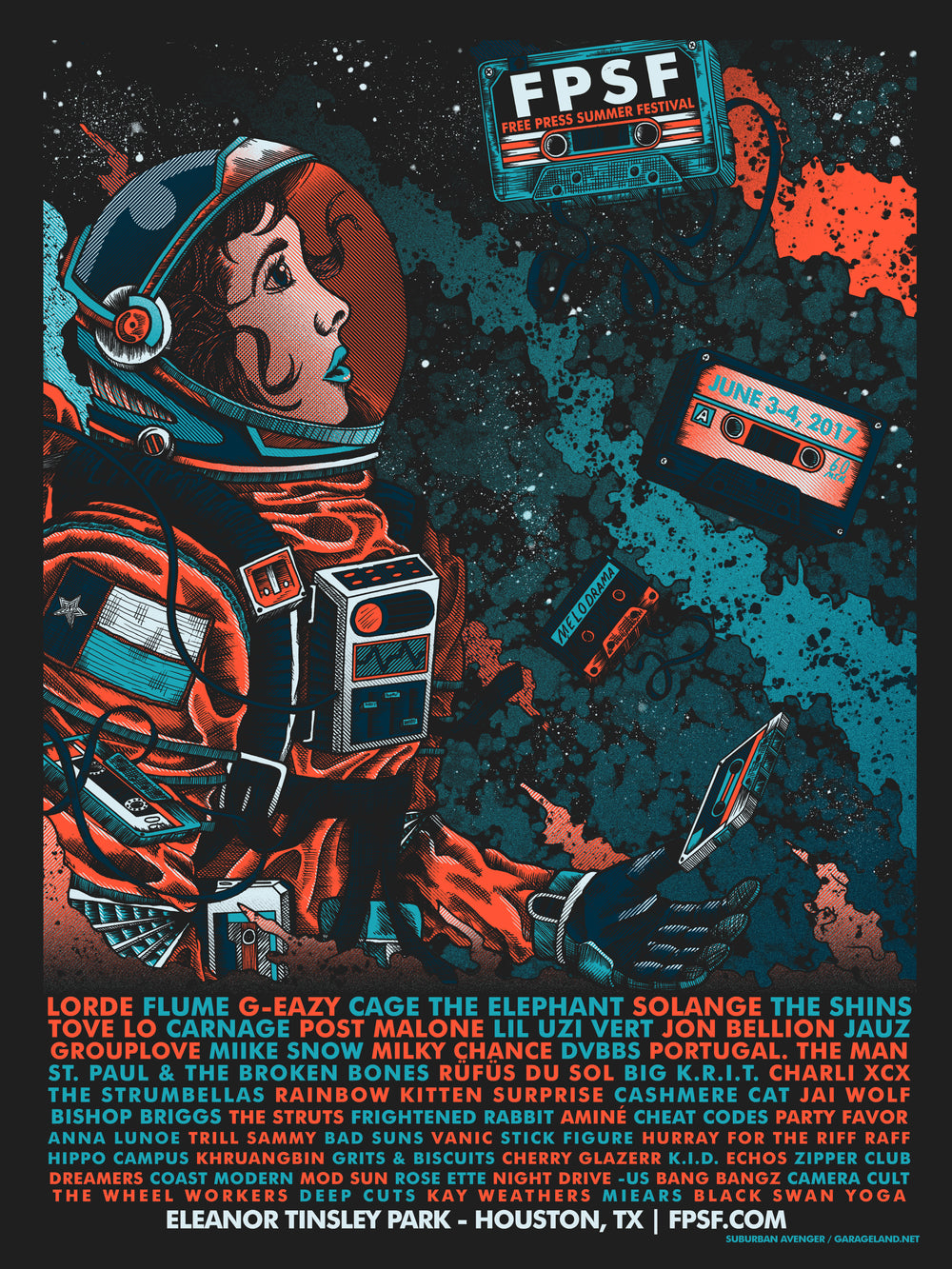 Festival Posters Free Press Summer Fest 2011-2017