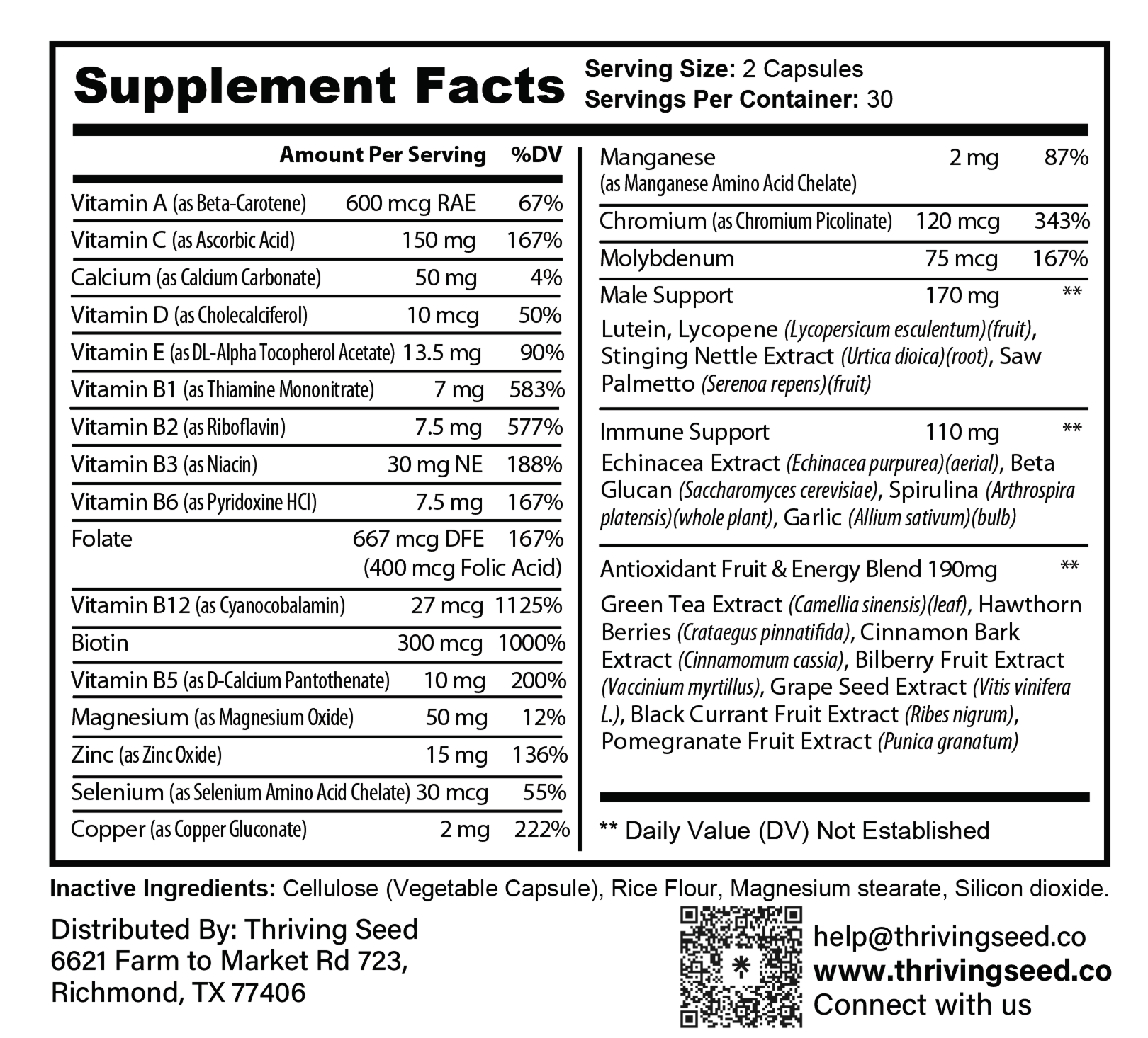 Multi Vitamin For Men