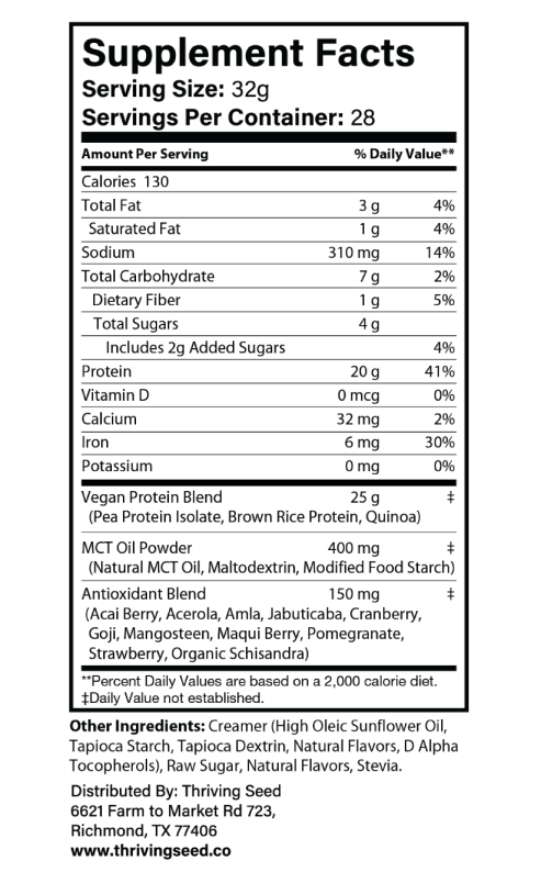 2lb Vegan Protein - 28 servings